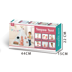 1.5M hauteur indien <span class=keywords><strong>Tipi</strong></span> tente modèle cochon <span class=keywords><strong>rose</strong></span> thème intérieur jouet tentes filles cadeaux princesse Style à vendre - Product Image 1
