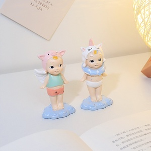 Figura <span class=keywords><strong>de</strong></span> Ángel Bebé <span class=keywords><strong>de</strong></span> Resina, Adorable Adorno, Estatuilla <span class=keywords><strong>de</strong></span> Querubín Celestial, Decoración para Estante <span class=keywords><strong>de</strong></span> Habitación Infantil, Regalo Dulce - Product Image 3