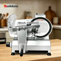 Machine à découper la viande congelée semi-automatique Welldone 240W 10 pouces, nouvelle génération, haute efficacité, épaisseur réglable