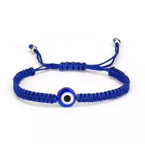 Men's Fashion Handmade Blue Eye <b>Bracelet</b> Adjustable Lucky Red String <b>Rope</b> Woven <b>Bracelet</b> - Product Image 5