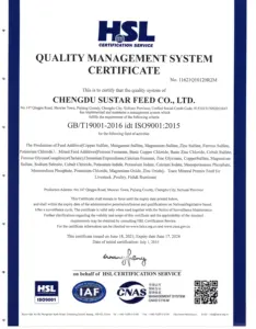 FAMI-QS/ISO/GMP-zertifiziertes Sustar Minerals-Additiv für Tierfutter qualität rotes Pulver Hexa-Mono hydrat Kobalt chlorid CoCl2
