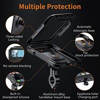 Support universel pour téléphone de vélo, étanche, support de téléphone intelligent pour vélo, support de téléphone de moto réglable à 360 degrés, étanche