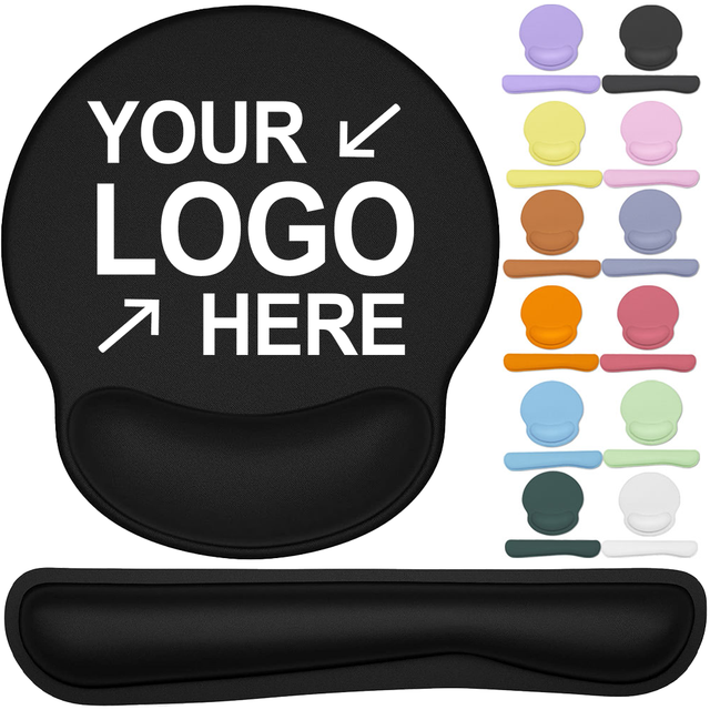 Promotional logo Sublimation Mousepad Blank Custom Mouse Pad Ergonomic Mouse Pad Promotional Mouse Mat with Wrist Rest
