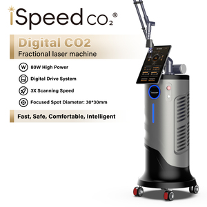 Ispeedco2 chuyên nghiệp kỹ thuật số 80 Wát <span class=keywords><strong>CO2</strong></span> fractional máy laser cho da tái tạo bề mặt, loại bỏ nếp nhăn, mụn trứng cá sẹo điều trị - Product Image 1