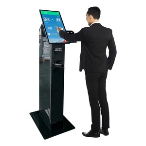 21/23.6 Self Service Kiosk <b>With</b> <b>Printer</b> QR <b>Scanner</b> Room Card Dispenser Touch Screen Kiosk Windows Android 12/13 Payment Machine - Product Image 1