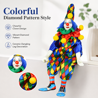 Großhandel Vintage Maßgefertigte Keramik-Clown-Puppe Harlekin Narren-Kunstfigur für Abschluss- und Ostergeschenke - Mengenverkauf für Geschenkeläden