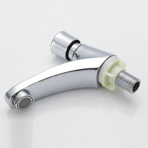 Grifo <span class=keywords><strong>de</strong></span> <span class=keywords><strong>lavabo</strong></span> <span class=keywords><strong>de</strong></span> aleación FZB con válvula <span class=keywords><strong>de</strong></span> retardo <span class=keywords><strong>de</strong></span> botón pulsador, cierre automático, moderno y sencillo, montado en cubierta, válvula cerámica <span class=keywords><strong>de</strong></span> agua fría única - Product Image 3