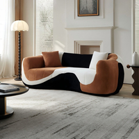 Canapé double pour salon, mobilier de bureau créatif, canapé compressé, canapés courbes pour la maison, ensemble de canapés de luxe pour salon