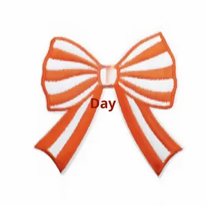 Patch brodé thermocollant coloré à motif nœud papillon pour la décoration de vêtements et sacs - Product Image 5