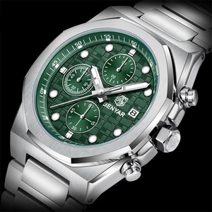 Reloj de Cuarzo para Hombre de Alta Calidad, Correa Clásica de Acero Inoxidable, Multifuncional, Luminoso, con Calendario, Resistente al Agua, para Negocios y Vestir - Product Image 1