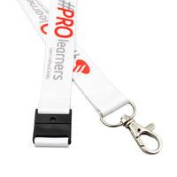 Porta Badge di Alta Qualità Ecologico in Poliestere con Logo Personalizzato Stampato in Serigrafia, Cordino di Sicurezza per Telefono Resistente all'Acqua