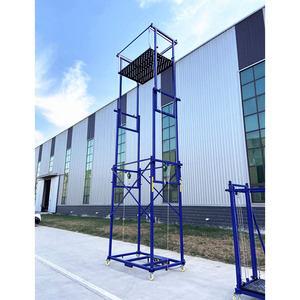 Andamio Eléctrico con Control Remoto Inalámbrico, Elevador de Andamios de Acero Portátil para Trabajos Aéreos en Interiores y Exteriores - Product Image 3