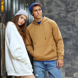 Sweat-shirt à capuche décontracté pour homme PASUXI, manches longues, couleur unie personnalisable, en polaire, coupe régulière, en <span class=keywords><strong>polyester</strong></span> - Product Image 2