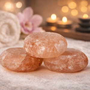 Savon au sel de l'Himalaya biologique naturel, pierre ronde au toucher réel pour le soin du corps, le bain et le massage, spa Gard - Product Image 2