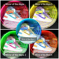 Miroir LED à Alimentation CA, Effet Infini 3D, Miroir Abysse à Mille Couches, Lumière LED pour Fêtes, Maison, Bureau, Entreprises, Magasins et Hôtels