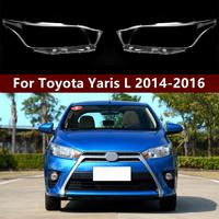 Coque transparente avant pour phare et boîtier de phare pour Toyota Yaris L 2014-2016