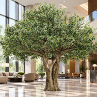 Arbre d'olivier artificiel réaliste pour les designers d'intérieur |   Végétation personnalisée de grande taille pour maisons de luxe, hôtels et espaces commerciaux