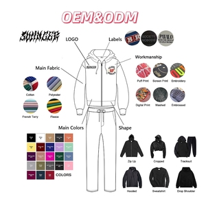 Hot-Selling Men's Velvet Tracksuit Velour 100% Polyester Stripe Loose Zip Sweatsuit with <strong>Embroidery</strong> Sport Jogger <strong>Sets</strong> for Winter - Product Image 5