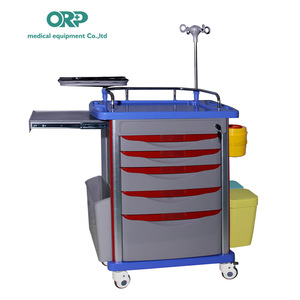 รถเข็นฉุกเฉิน ABS ล้อเงียบ รถเข็นพยาบาลอเนกประสงค์ รถเข็นพยาบาล - Product Image 3