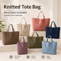 Sac fourre-tout en crochet tricoté personnalisé avec logo, coloré, grande capacité, réutilisable, pour femme, idéal pour le shopping, la plage ou le marché