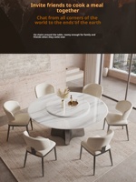 Importierte White Ice Jade Luxus Natur marmor High-End Home Ultra-Kristall Stein Edelstahl Runde 4-Sitzer Esstisch
