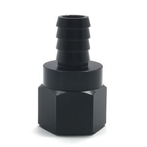 Conector de manguera An10 a 12, adaptador de línea de combustible hexagonal de aleación de aluminio, pieza automotriz negra de 46 mm de longitud - Product Image 2