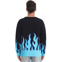 Pull Homme Décontracté Personnalisable avec LOGO, Motif Jacquard, Col Rond, Manches Longues, en Tricot pour Hiver