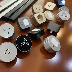 Office Desk Mobile Rail Socket Intelligent Rail System Power Wireless Movable Socket/Track Plug Socket