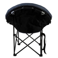 Chaise de plage et de camping portable surdimensionnée avec poche latérale, porte-gobelet et sac isotherme pour adultes - Structure en acier durable, mobilier d'extérieur