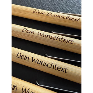 Venta caliente pluma de bambú en blanco grabado personalizado pluma estilográfica de madera promoción bolígrafo de madera Impresión de logotipo personalizado - Product Image 6