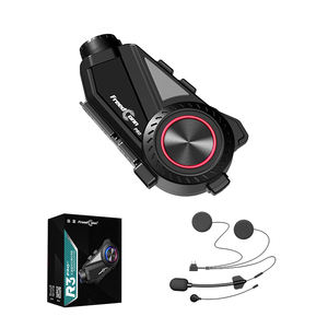 FreedConn R3 Pro V2 Appariement universel Haut-parleurs certifiés haute résolution Classement IP65 Étanche Partage de musique Caméra de casque de <span class=keywords><strong>moto</strong></span> - Product Image 2