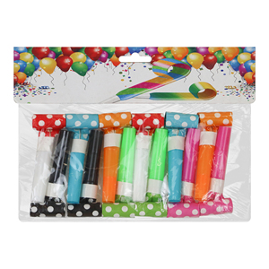 Sifflets à paillettes métalliques à franges dorées pour le Nouvel An – Décorations musicales pour fêtes et événements - Product Image 1