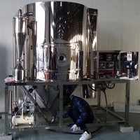 Moteur contrôlé par PLC pour équipement de séchage par pulvérisation, machine de transformation alimentaire 220V, capacité 10000ml/h, matériau SUS304, CE ISO