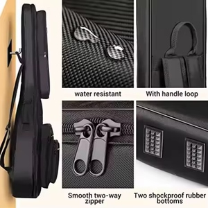 Kit borsa per strumenti musicali con <span class=keywords><strong>fodera</strong></span> in PVC impermeabile leggero per chitarra e basso con funzione USB alla moda - Product Image 2