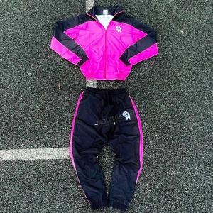 High Quality Custom Nylon Gym Tracksuit Pants Men Lightweight <b>Zip</b> <b>up</b> <b>Jacket</b> Two Piece Nylon Windbreaker Tracksuits - Product Image 2