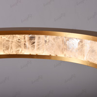 Entrée de luxe albâtre lustre pendentif LED luminaires