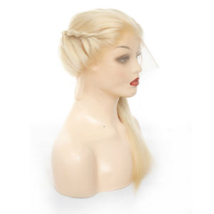 Biondi 613 Capelli Umani Cambogiana Intrecciato Perruque di Base Superiore di Seta <span class=keywords><strong>Parrucca</strong></span> Piena Del Merletto per le Donne Nere - Product Image 5