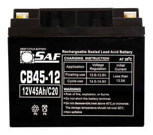 Servicios Ups 12V 45ah Batería de plomo ácido de ciclo profundo Baterías de almacenamiento de energía de motocicleta recargables - Product Image 1