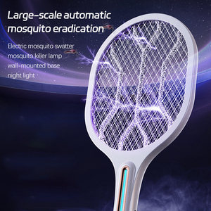 Raquette anti-moustiques électrique rechargeable à poignée, efficace pour tuer les moustiques et les mouches à la maison, directement de l'usine - Product Image 2