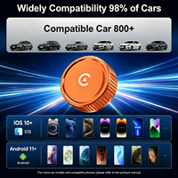 Adaptateur sans fil 2-en-1 CarPlay Android Auto 2026 pour voitures équipées d'un système filaire d'origine, USB-A/Type-C, Reconnexion automatique stable, Mise à jour OTA