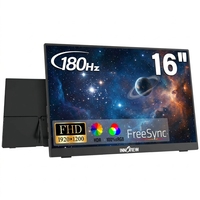 Écran LED LCD portable de 16 pouces, rapport de contraste 2000:1, angle de vision de 178°, HDR avec réglage de l'inclinaison pour les bureaux professionnels et l'usage domestique