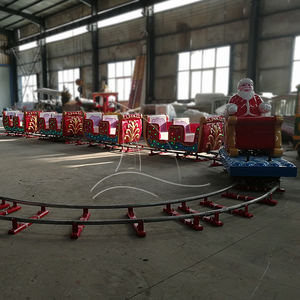 Popular Tren Eléctrico Navideño Infantil de 16 Asientos con Vías, Operado por Batería y Fabricado en Fibra de Vidrio, a la Venta - Product Image 6