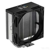 ARGB CPU Air Cooler 5 Heat Pipes Digital Display PC Radiator Single Tower Desktop Computer CPU Cooling Fan Hydro Bearing