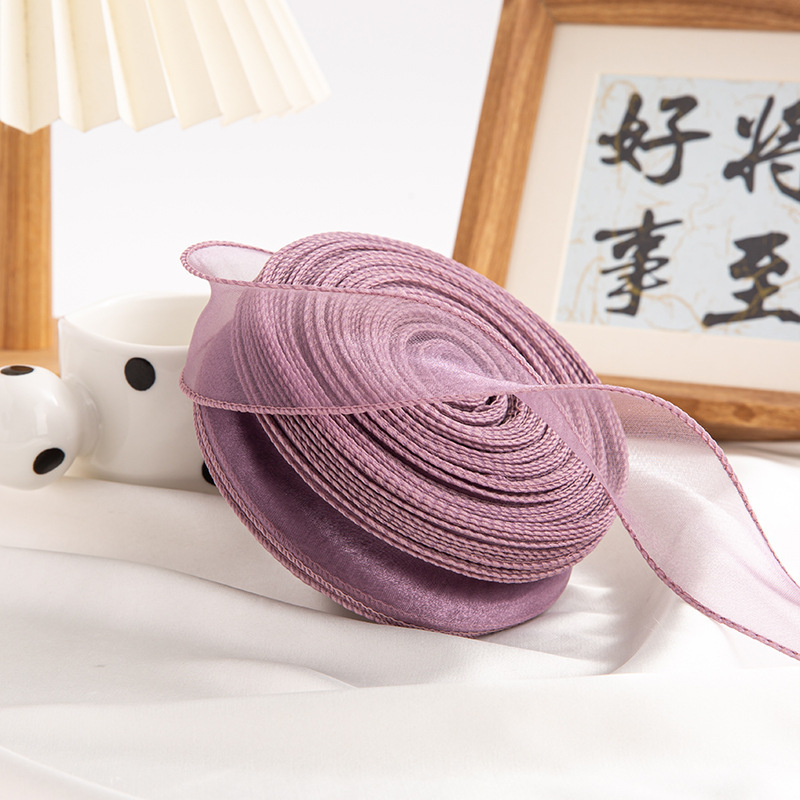 Gros fil de soja violet 4CM40 yards en queue de poisson