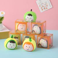 Squishy fidget toys fruit party plastic slow rebound decompressie knijp speelgoed kawaii dieren stress verlichting QC gecertificeerd in doos