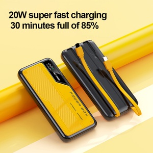 พาวเวอร์แบงค์พกพา M-Queen พร้อมโลโก้สั่งทำพิเศษ สายในตัว แบตเตอรี่ Li-Polymer 10000mah ชาร์จเร็ว 22.5W สำหรับโทรศัพท์มือถือ - Product Image 5