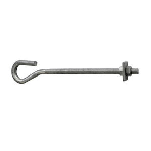 Ensemble de boulons à crochet Quan Pham J, haute qualité, galvanisé selon la norme ASTM A-153, longueur de boulon 5/8" x 12", pour la fixation des câbles - Product Image 3