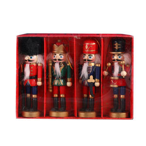 <span class=keywords><strong>Quatre</strong></span> pendentifs d'arbre de noël peints à la main de 12cm, décorations de noël, cadeaux <span class=keywords><strong>casse</strong></span>-<span class=keywords><strong>noisette</strong></span> en bois - Product Image 1