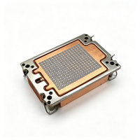 Refroidisseur de processeur à chambre à vapeur haute performance 240W avec ailettes en cuivre LGA4189 V72 2U 0.3mm 113x78x25mm Personnalisé OEM ODM Usine MOQ 1 pièce