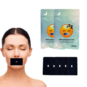 Cinta para Dormir de Seda de Bambú Sin Látex, Hipoalergénica y Transpirable, con Orificio para la Boca, Ayuda para Ronquidos, Tiras para Dormir de Fácil Extracción Sin Dolor - Product Image 1